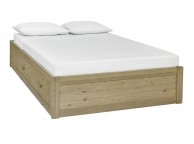 Bentley Designs Turin Aged Oak 5ft Kingsize Wooden Storage Bed Thumbnail