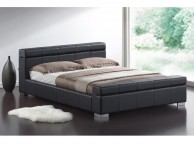 Time Living Durham 5ft Kingsize Black Faux Leather Bed Frame Thumbnail