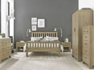 Bentley Designs Turin Aged Oak 4ft6 Double Wooden Slatted Bed Frame Thumbnail