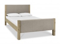 Bentley Designs Turin Aged Oak And Fabric 5ft Kingsize Bed Frame Thumbnail