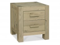 Bentley Designs Turin Aged Oak 2 Drawer Bedside Thumbnail