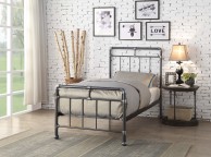 Flintshire Cilcain 3ft Single Silver Metal Bed Frame Thumbnail