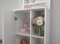GFW Aspen Dressing Table And Mirror In White Thumbnail