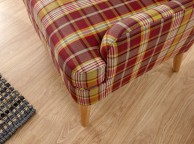 GFW Hamish Wing Chair In Purple Check Thumbnail