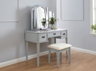 GFW Bella Dressing Table Set In Grey Thumbnail