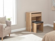 GFW Compact Dressing Table And Stool In Oak Thumbnail