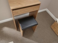 GFW Compact Dressing Table And Stool In Oak Thumbnail