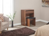 GFW Compact Dressing Table And Stool In Walnut Thumbnail