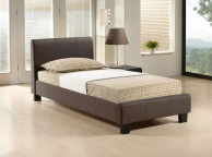 Time Living Hamburg 3ft Single Brown Fabric Bed Frame Thumbnail