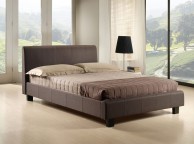 Time Living Hamburg 4ft Small Double Brown Fabric Bed Frame Thumbnail