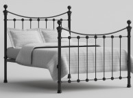 OBC Selkirk 4ft 6 Double Solo Satin Black Metal Bed Frame Thumbnail