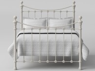 OBC Selkirk 4ft Small Double Solo Glossy Ivory Metal Bed Frame Thumbnail