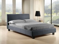 Time Living Hamburg 5ft Kingsize Grey Fabric Bed Frame Thumbnail