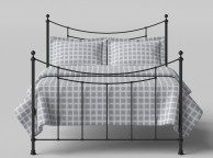 OBC Winchester 4ft 6 Double Satin Black Metal Headboard Thumbnail