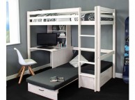 Thuka Hit 8 Childrens High Sleeper Bed With Desk And Chairbed Thumbnail