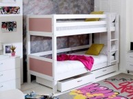 Thuka Nordic Bunk Bed 2 With Flat Rose End Panels And Drawers Thumbnail