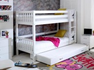 Thuka Nordic Bunk Bed 3 With Slatted End Panels And Trundle Bed Thumbnail