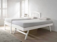 Flair Furnishings Justin 3ft Single White Wooden Guest Bed Frame Thumbnail