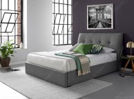 Kaydian Gosforth 5ft Kingsize Charcoal Fabric Bed Thumbnail