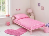 Kidsaw Starter Junior Pink Metal Bed Frame Bundle Thumbnail