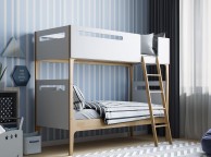 Kidsaw Solar 3ft Single White Wooden Bunk Bed Thumbnail