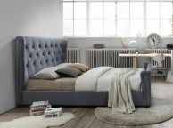 Birlea Barkley 6ft Super Kingsize Grey Velvet Fabric Bed Frame Thumbnail