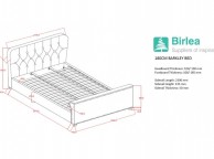 Birlea Barkley 6ft Super Kingsize Grey Velvet Fabric Bed Frame Thumbnail