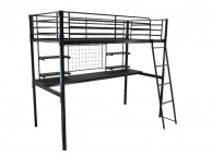 Metal Beds Black Metal No Bolt Study Bunk Bed Thumbnail