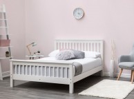Sleep Design Adlington 4ft6 Double White Wooden Bed Frame Thumbnail