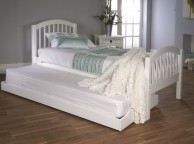 Limelight Despina 3ft  Single White Wooden Bed With Guest Bed Frame Thumbnail