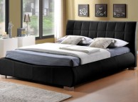 Limelight Dorado 4ft6 Double Black Faux Leather Bed Frame Thumbnail