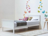Sleep Design Tabley 3ft Single White Wooden Bed Frame Thumbnail