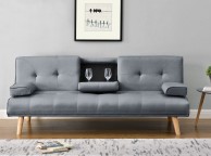 Sleep Design Brooklyn Charcoal Fabric Sofa Bed Thumbnail