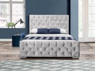 Birlea Finsbury 5ft Kingsize Steel Crushed Velvet Fabric Bed Frame Thumbnail