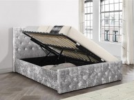 Birlea Finsbury 5ft Kingsize Steel Crushed Velvet Fabric Ottoman Bed Frame Thumbnail