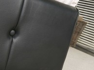 Limelight Epsilon 4ft6 Double Black Faux Leather Bed Frame Thumbnail