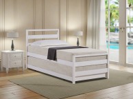 Emporia Sophia 3ft Single White Wooden Guest Bed Thumbnail