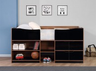 Birlea Paddington Cabin Bed Black and Walnut Thumbnail