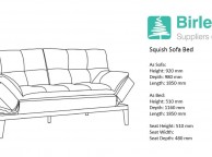 Birlea Squish Light Stone Grey Fabric Sofa Bed Thumbnail