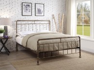 Flintshire Cilcain 5ft Kingsize Antique Bronze Metal Bed Frame Thumbnail