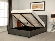 Emporia Balmoral 4ft6 Double Grey Fabric Ottoman Bed Thumbnail