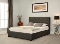 Emporia Balmoral 5ft Kingsize Grey Fabric Ottoman Bed Thumbnail