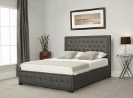 Emporia Albany 6ft Super Kingsize Grey Fabric Ottoman Bed Thumbnail