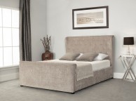 Emporia Manhattan 4ft6 Double Stone Fabric Ottoman Bed Thumbnail