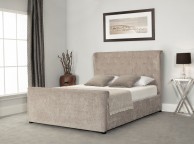 Emporia Manhattan 5ft Kingsize Stone Fabric Ottoman Bed Thumbnail