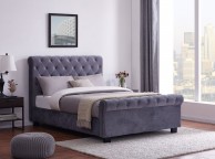 Flintshire Whitford 5ft Kingsize Grey Fabric Side Lift Ottoman Bed Thumbnail