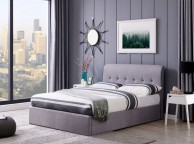 Flintshire Carmel 5ft Kingsize Grey Fabric Ottoman Bed Thumbnail