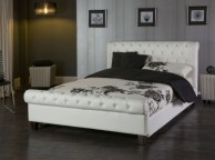 Limelight Phoenix White 4ft6 Double Faux Leather Bed Frame Thumbnail