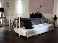 Limelight Sirus 3ft Single Ivory Metal Day Bed Fame with Underbed Thumbnail