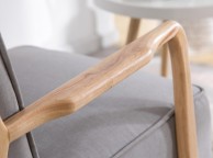 Sleep Design Farley Light Grey Fabric Chair Thumbnail